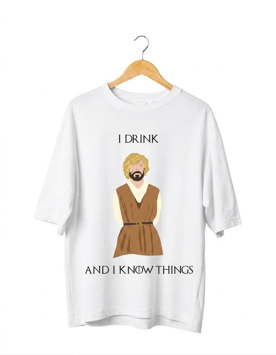 i drink Oversized Fit T-Shirt
